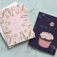 Load image into Gallery viewer, Birthday Dandelions Card: A2 Size : 4.25" x 5.5"