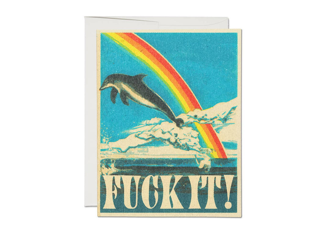 Dolphin encouragement greeting card