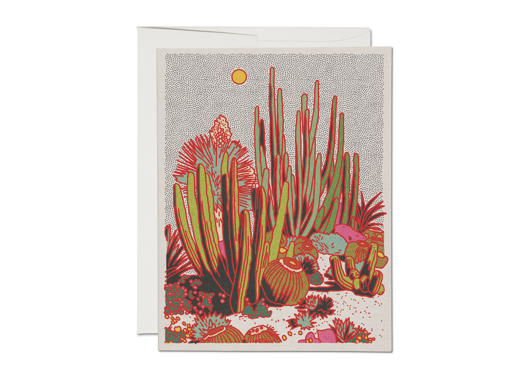 Cactus Scene everyday greeting card: Singles