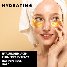 Load image into Gallery viewer, Perk Up - Gold and Hyaluronic Acid Eye Mask
