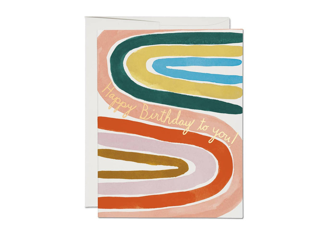 Perfect Rainbow birthday greeting card