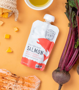 Wild Caught Salmon Baby Food Pouch with Organic Butternut Squash and Beet