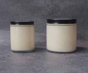 Apricot Nectar Candle: Clear Glass Jar: 8 oz