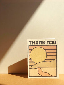 Thank You Sun thank you greeting card: Singles