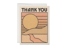 Load image into Gallery viewer, Thank You Sun thank you greeting card: Singles
