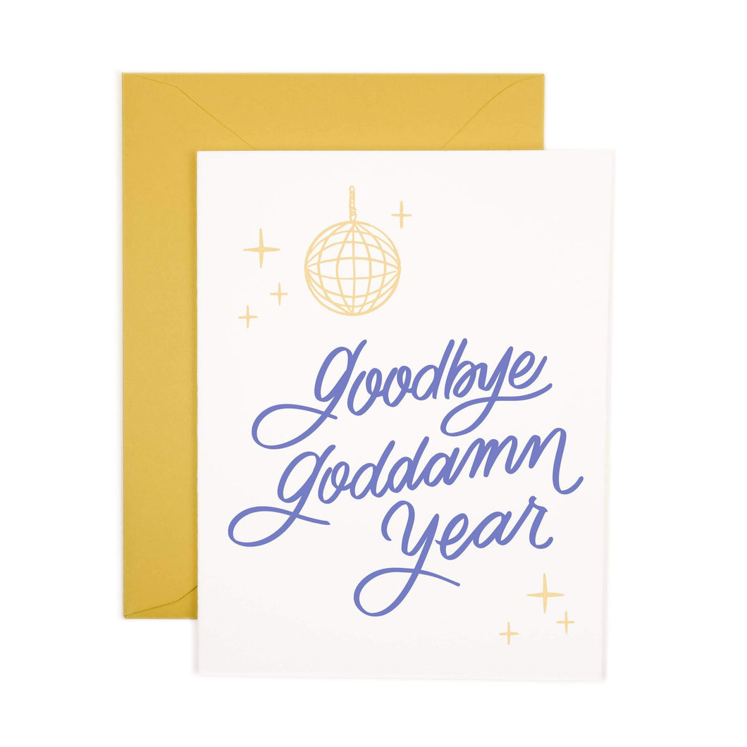 Goddamn Year - Letterpress Card