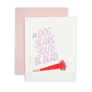 Dog Years - Letterpress Card